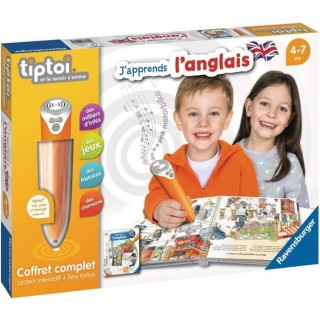 tiptoi - Coffret complet lecteur interactif + Livre J'apprends l'angla