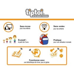 tiptoi - Coffret complet lecteur interactif + Livre J'apprends l'anglais - Ravensburger - Jeu électronique éducatif - Des 4 an