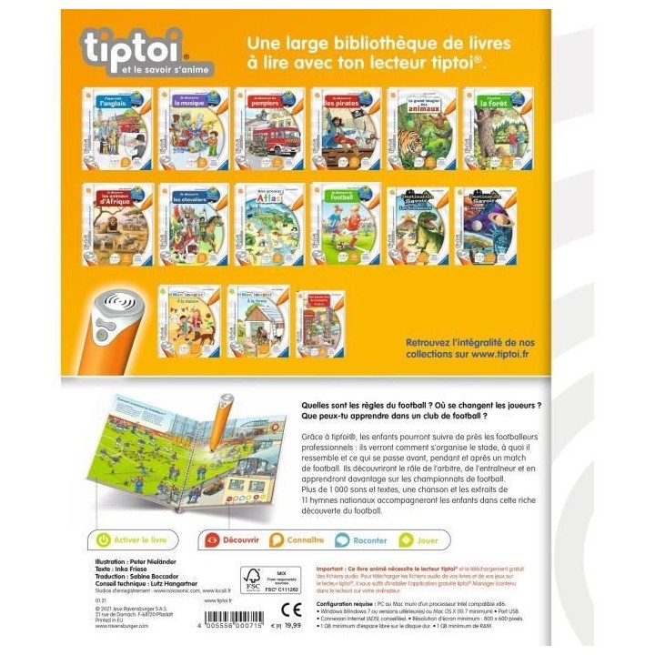 tiptoi - Je découvre le football