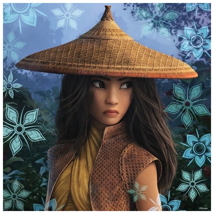 RAYA & LE DERNIER DRAGON Puzzles 3x49 pieces - Raya, courageuse - Rave