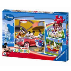 MICKEY MOUSE Puzzles 3x49...