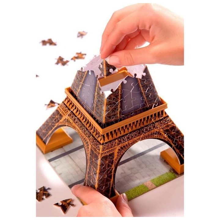 Puzzle 3D Tour Eiffel - Ravensburger - Monument 216 pieces - sans coll