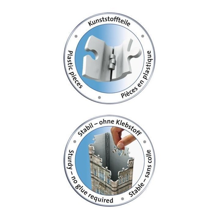 Puzzle 3D Tower Bridge - Ravensburger - Monument 216 pieces - sans col