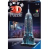 Puzzle 3D Empire State Building illuminé - Ravensburger - Monument 216 pieces - sans colle - avec LEDS couleur - Des 10 ans