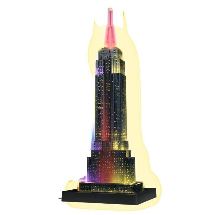 Puzzle 3D Empire State Building illuminé - Ravensburger - Monument 21