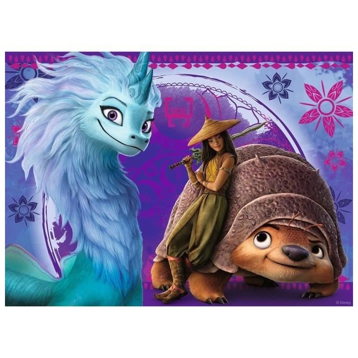 Puzzle 100 p XXL - Le monde fantastique de Raya / Disney Raya et le de