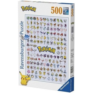 POKÉMON Puzzle 500 pieces - Pokédex premiere génération - Ravensbu