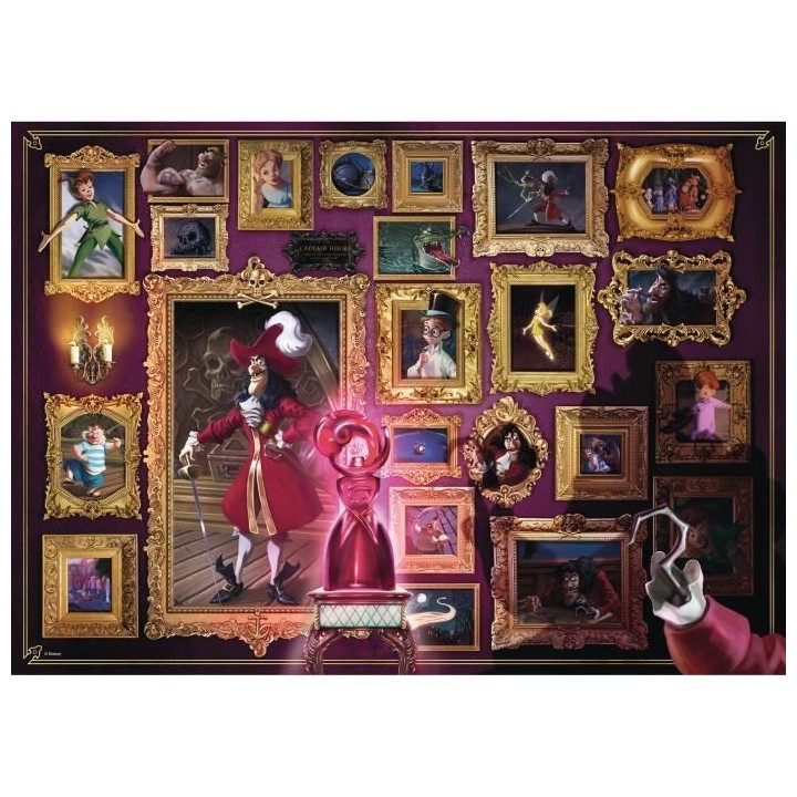 Puzzle 1000 p - Capitaine Crochet (Collection Disney Villainous)