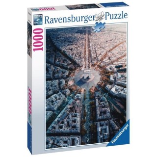 Puzzle 1000 pieces - Paris vue d'en haut - Ravensburger - Puzzle adult