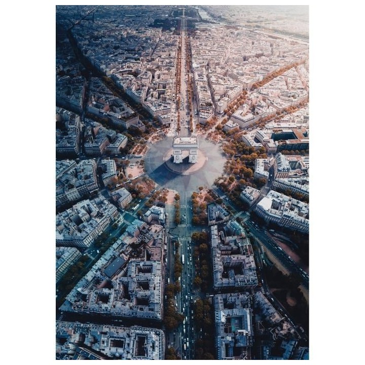 Puzzle 1000 pieces - Paris vue d'en haut - Ravensburger - Puzzle adult