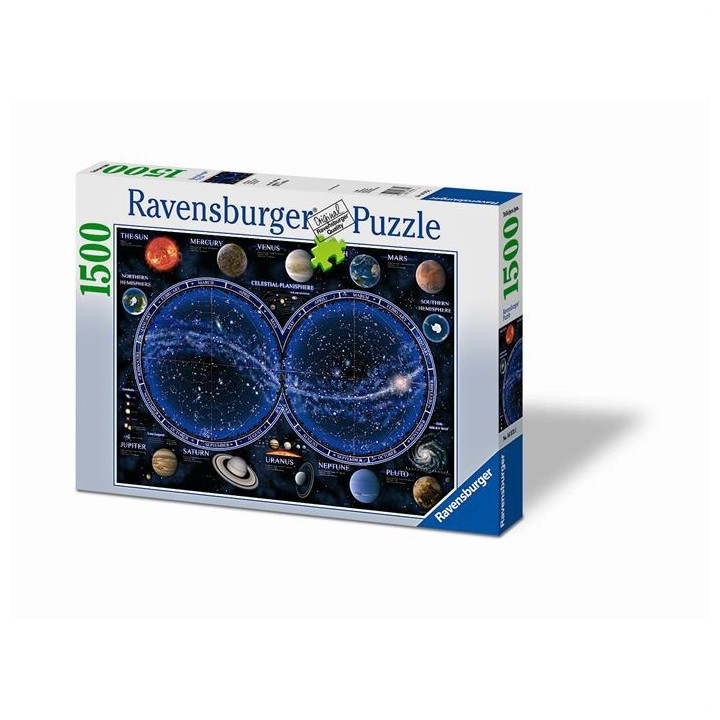 Puzzle 1500 pieces - Planisphere céleste - Ravensburger - Puzzle adul