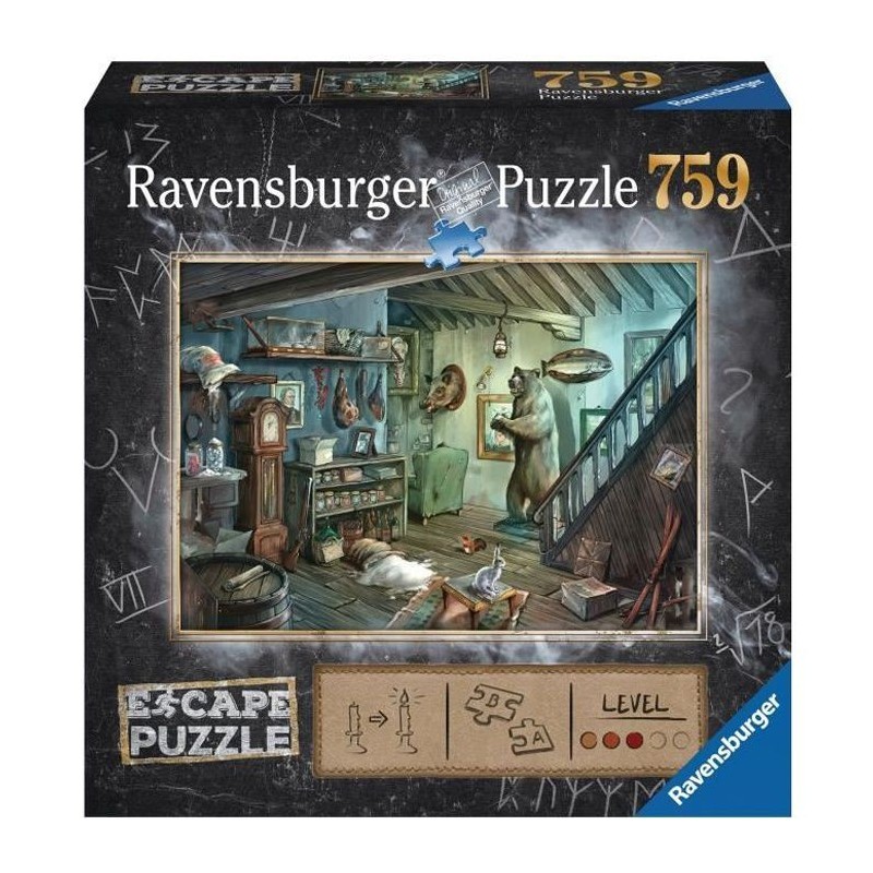 Escape puzzle - La cave de la terreur - Ravensburger - Puzzle Escape Game 759 pieces - Des 14 ans