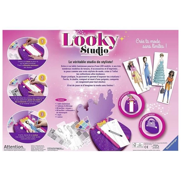 Looky Studio - Ravensburger - Loisirs créatifs - Dessins de mode - St