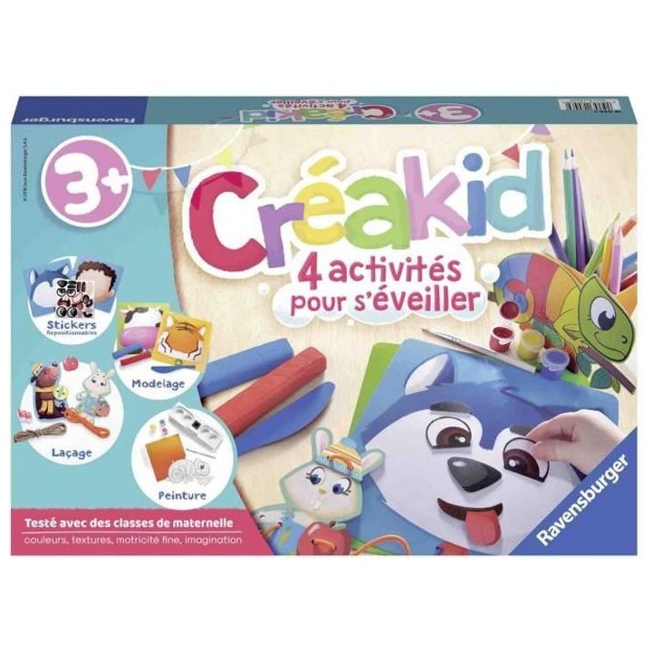 Créakid kit multi-activités - Ravensburger - Loisirs créatifs - Cof