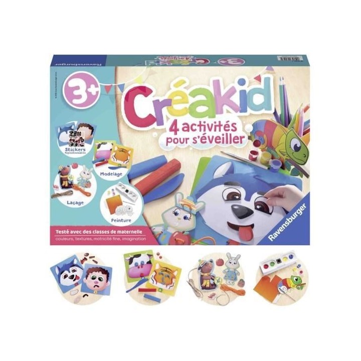 Créakid kit multi-activités - Ravensburger - Loisirs créatifs - Cof
