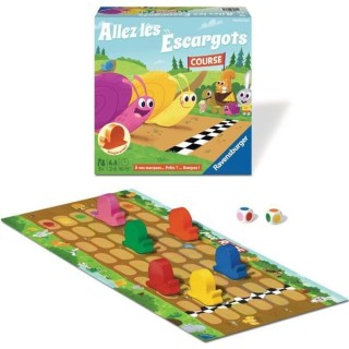 Allez les escargots - Ravensburger - Jeu desociété enfants - Jeu de