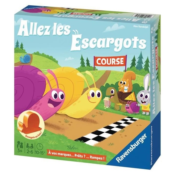 Allez les escargots - Ravensburger - Jeu desociété enfants - Jeu de