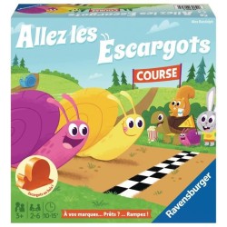 Allez les escargots - Ravensburger - Jeu desociété enfants - Jeu de parcours - 2 a 6 joueurs - Des 3 ans