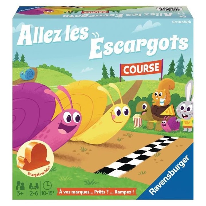 Allez les escargots - Ravensburger - Jeu desociété enfants - Jeu de
