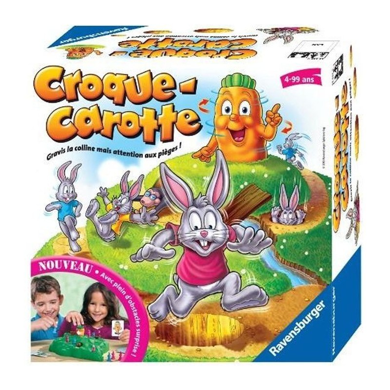 Croque Carotte - Ravensburger - Jeu de parcours enfant - 2 a 4 joueurs - Des 4 ans