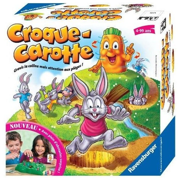 Croque Carotte - Ravensburger - Jeu de parcours enfant - 2 a 4 joueurs