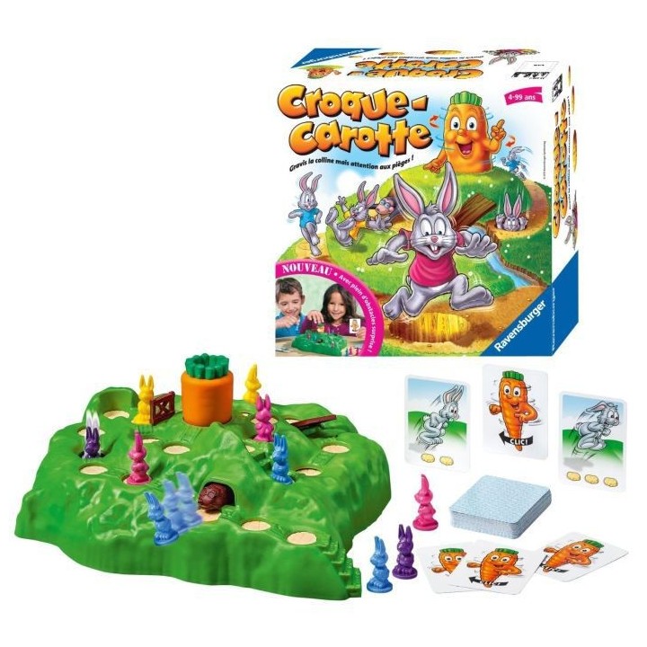 Croque Carotte - Ravensburger - Jeu de parcours enfant - 2 a 4 joueurs