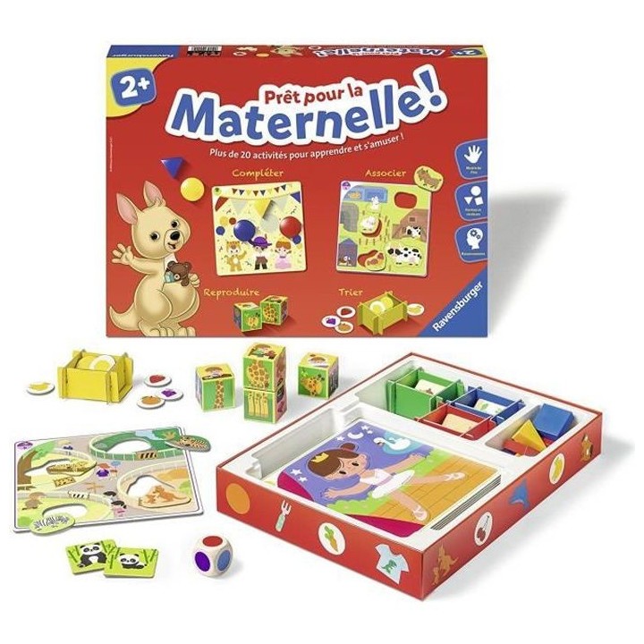 Pret pour la maternelle ! - Coffret complet éducatif - 20 activités