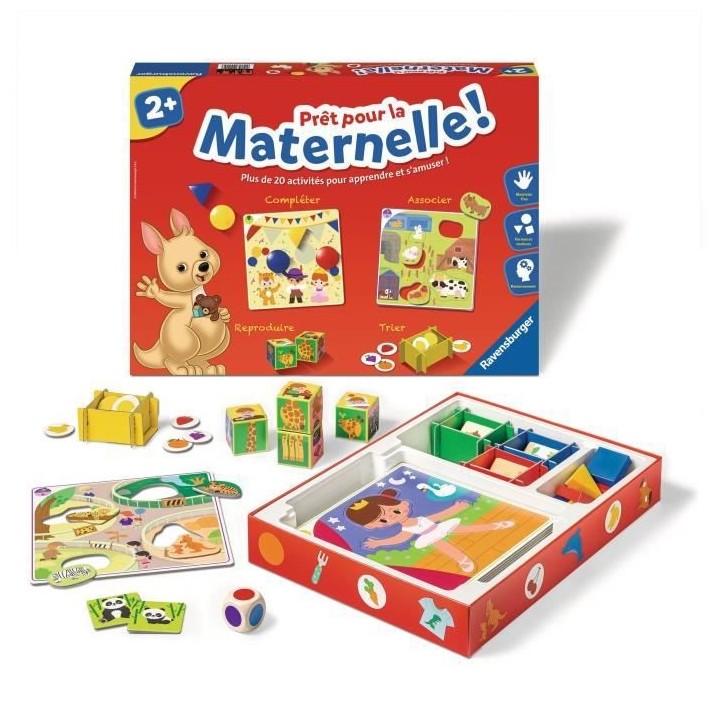 Pret pour la maternelle ! - Coffret complet éducatif - 20 activités