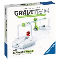 GraviTrax Bloc d'action Zipline / Tyrolienne - Jeu de construction STEM - Circuit de billes créatif - Ravensburger- des 8 ans