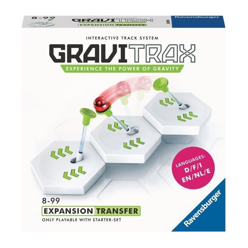 GraviTrax Bloc d'action Transfert - Jeu de construction STEM - Circuit de billes créatif - Ravensburger- des 8 ans