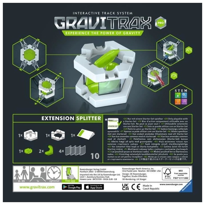 GraviTrax PRO Bloc d'action Splitter - Jeu de construction STEM - Circ