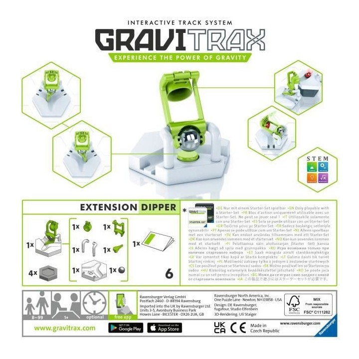 GraviTrax Bloc d'action Dipper - Jeu de construction STEM - Circuit de