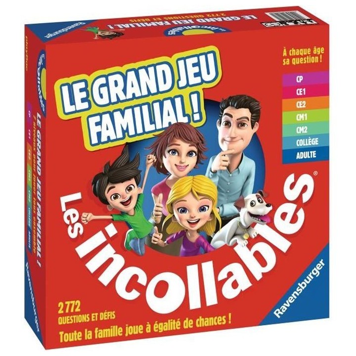 LES INCOLLABLES Le grand jeu familial - Ravensburger - Jeu de Quiz pou