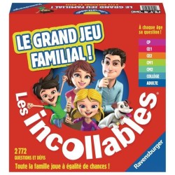 LES INCOLLABLES Le grand jeu familial - Ravensburger - Jeu de Quiz pour toute la famille - 7 niveaux de difficulté - Des 6 ans