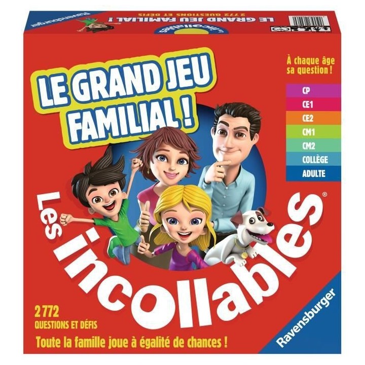 LES INCOLLABLES Le grand jeu familial - Ravensburger - Jeu de Quiz pou