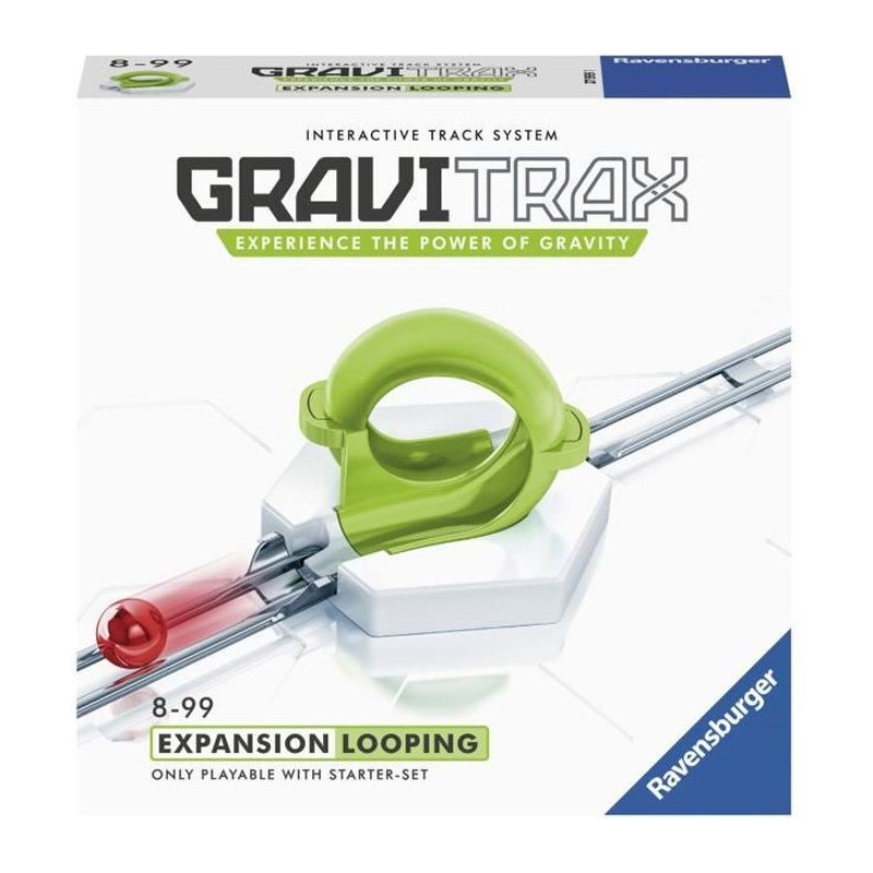 GraviTrax Bloc d'action Looping - Jeu de construction STEM - Circuit de billes créatif - Ravensburger- des 8 ans