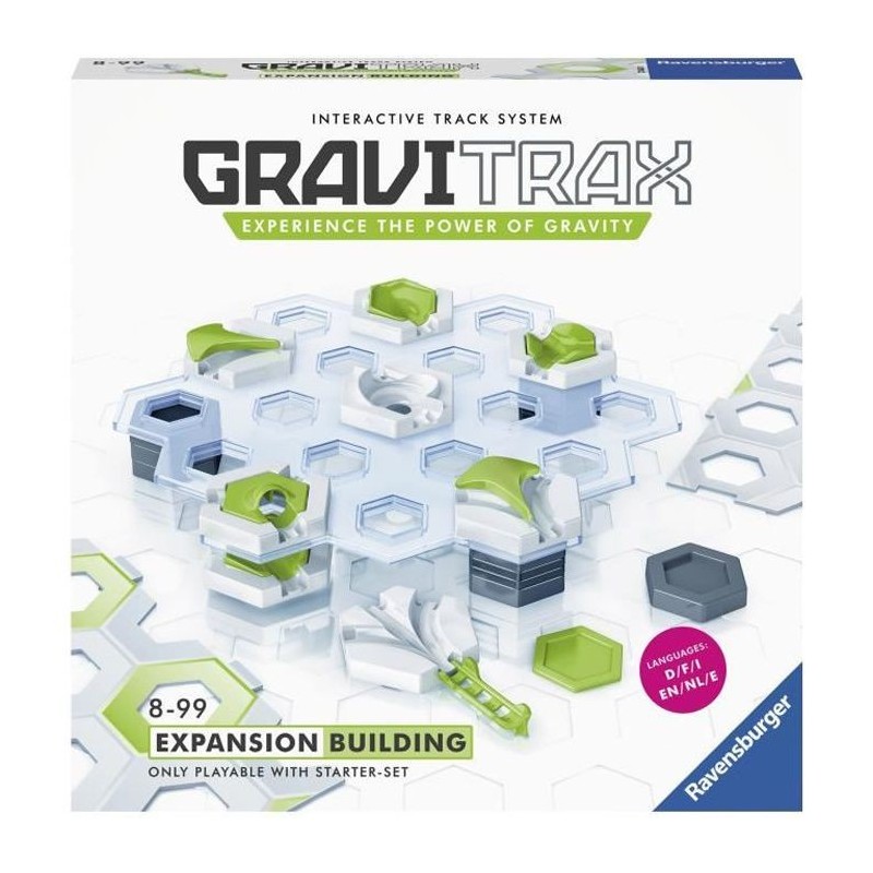 GraviTrax Set d'extension Construction - Jeu de construction STEM - Circuit de billes créatif - Ravensburger 28 pieces - des 8