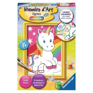 Numéro d'art - mini - Adorable licorne