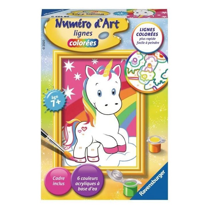 Numéro d'art - mini - Adorable licorne