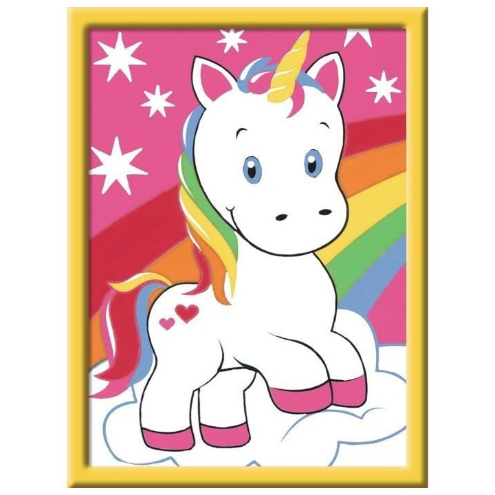 Numéro d'art - mini - Adorable licorne