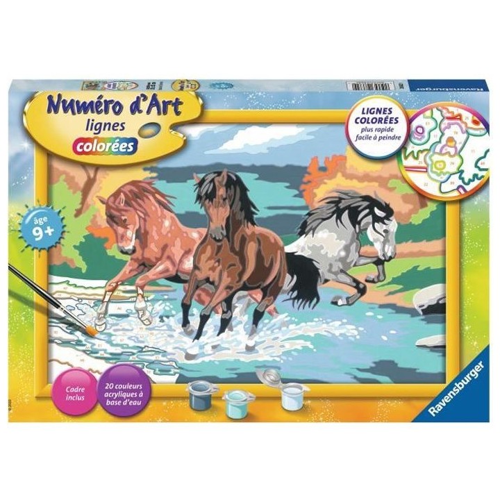 Numéro d'art - grand - Horde de chevaux