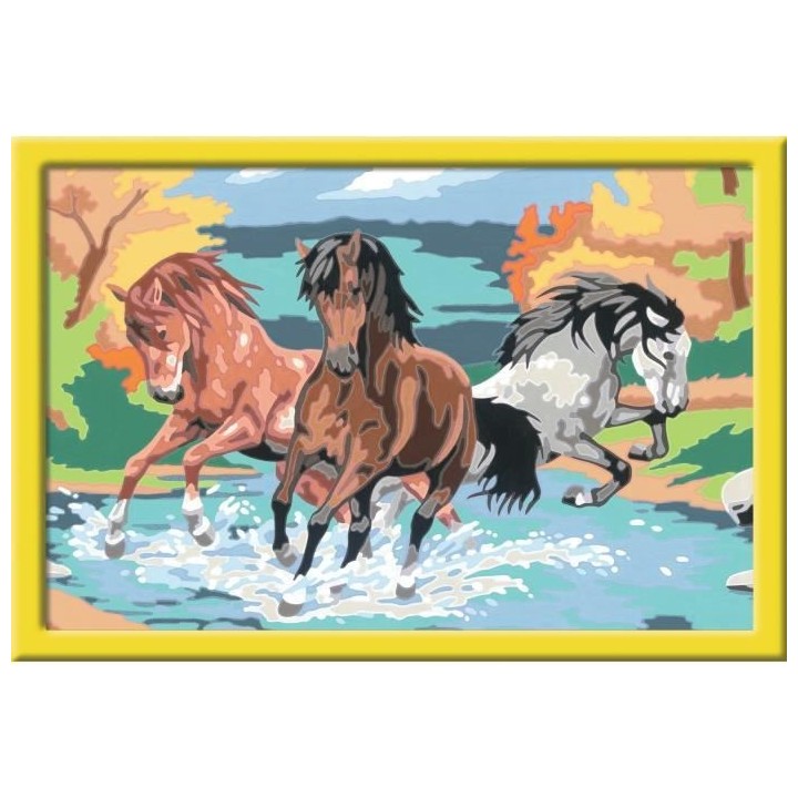 Numéro d'art - grand - Horde de chevaux