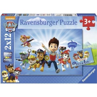 PAT' PATROUILLE Puzzles 2x12 pieces - Ryder et la Pat‘Patrouille - R