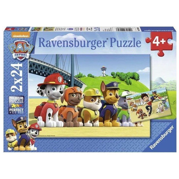 PAT' PATROUILLE Puzzles 2x24 pieces - Chiens héroiques - Ravensburger