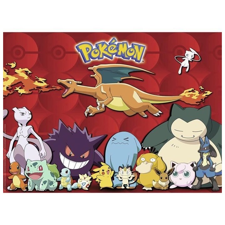 Puzzle 100 pieces XXL : Mes Pokémon préférés aille Unique Coloris