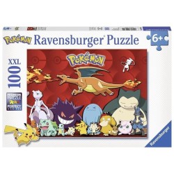 Puzzle 100 pieces XXL : Mes Pokémon préférés aille Unique Coloris Unique