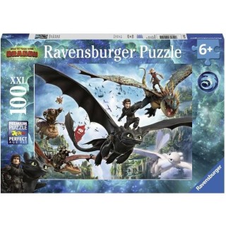 DRAGONS 3 Puzzle 100 pieces XXL - Le monde caché - Ravensburger - Puz