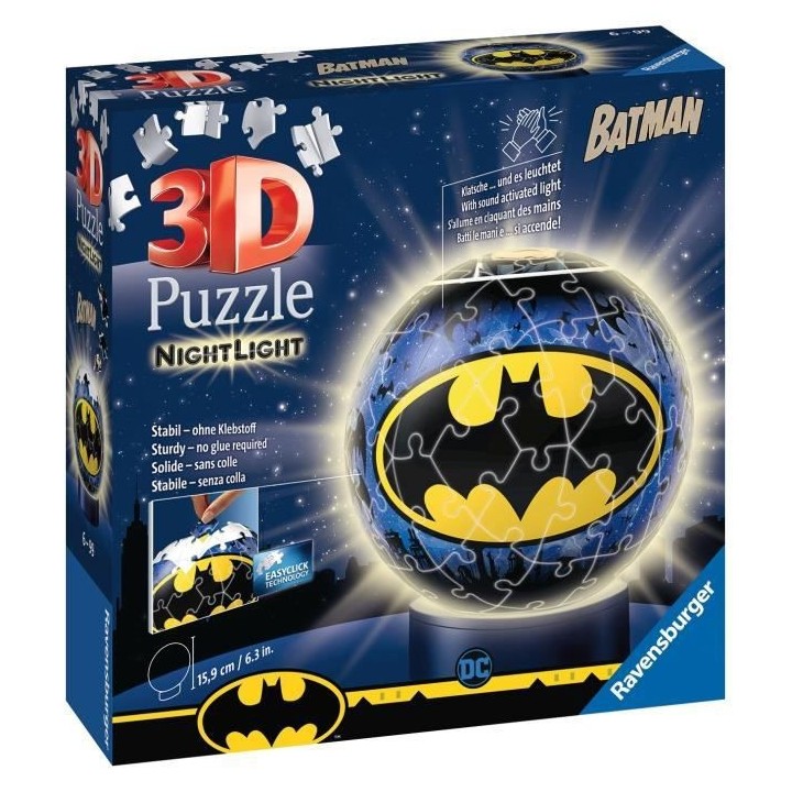 Puzzle 3D Ball 72 p illuminé - Batman