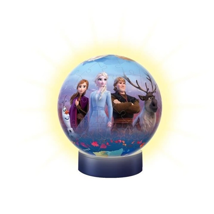 LA REINE DES NEIGES 2 Puzzle 3D Ball 72 pieces illuminé - Ravensburge
