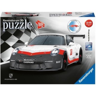 PORSCHE Puzzle 3D 911 GT3 Cup - Ravensburger - Véhicule 108 pieces -